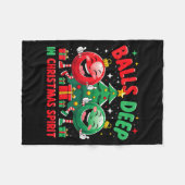 Deep In Christmas Srit Funny Ornament  Fleece Deken (Voorkant (Horizontaal))