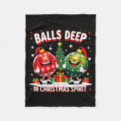 Deep In Christmas Srit Funny Ornament Fleece Deken (Voorkant)