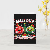 Deep In Christmas Srit Funny Ornament Kaart (Gele Bloem)