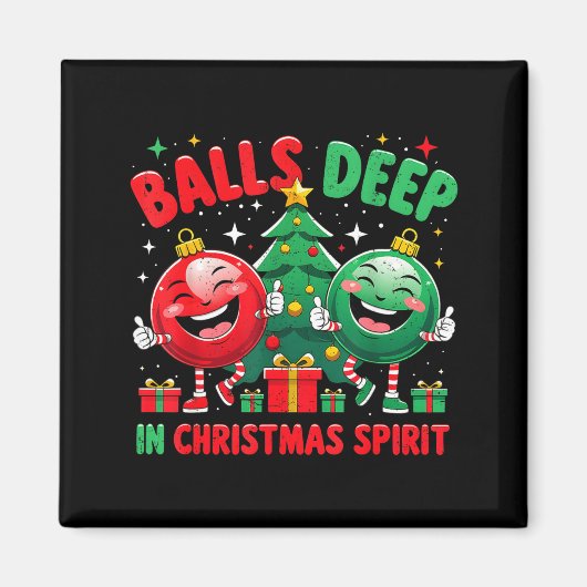 Deep In Christmas Srit Funny Ornament  Magneet (Voorkant)