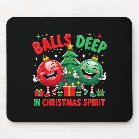 Deep In Christmas Srit Funny Ornament Muismat (Voorkant)