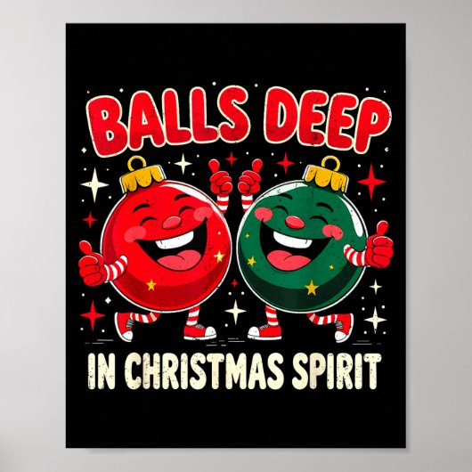 Deep In Christmas Srit Funny Ornament Poster (Voorkant)