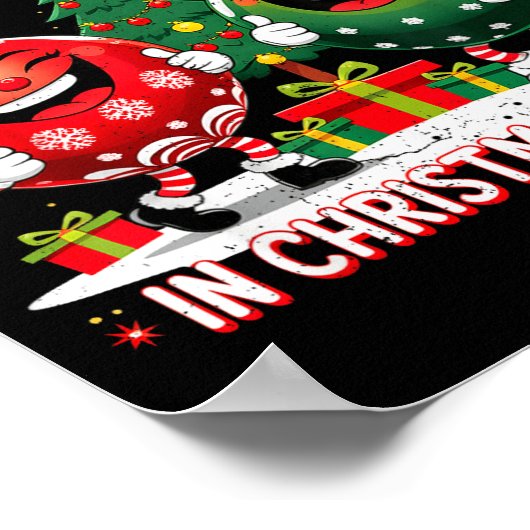 Deep In Christmas Srit Funny Ornament Poster (Hoek)