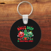 Deep In Christmas Srit Funny Ornament Sleutelhanger (Voorkant)