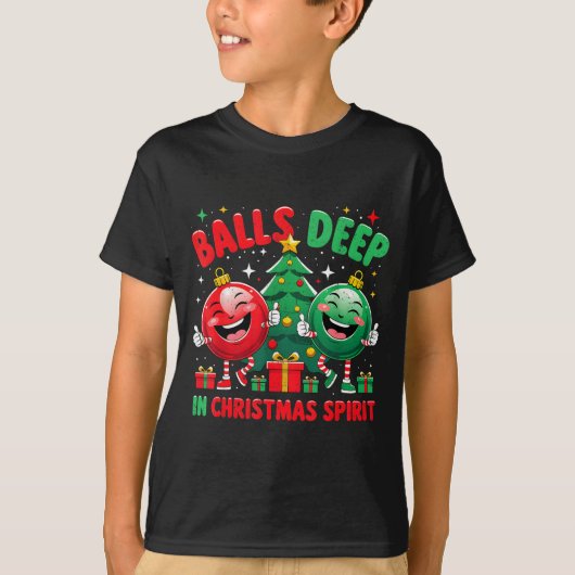 Deep In Christmas Srit Funny Ornament T-shirt (Voorkant)