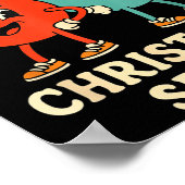 Deep In Christmas Srit Funny Retro Holiday Humor Poster (Hoek)