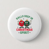 Deep In Christmas Srit Ronde Button 5,7 Cm (Voorkant)