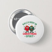 Deep In Christmas Srit Ronde Button 5,7 Cm (Voorkant /achterkant)