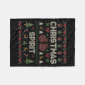 Deep In The Christmas Srit Couple Matching Christm Fleece Deken (Voorkant (Horizontaal))