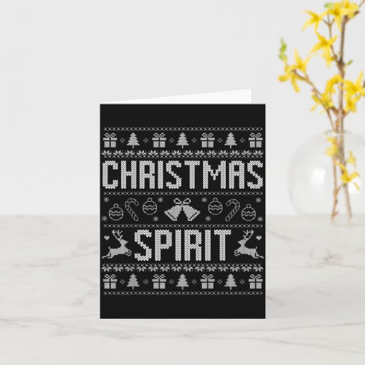 Deep In The Christmas Srit Couple Matching Christm Kaart (Gele Bloem)