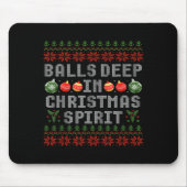 Deep In The Christmas Srit Couples Ugly Matching  Muismat (Voorkant)