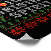 Deep In The Christmas Srit Couples Ugly Matching Poster (Hoek)