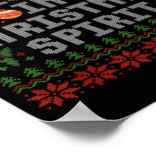 Deep In The Christmas Srit Couples Ugly Matching Poster (Hoek)