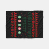 Deep In The Christmas Srit Matching Couples Ugly Fleece Deken (Voorkant (Horizontaal))