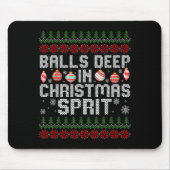 Deep In The Christmas Srit Matching Couples Ugly Muismat (Voorkant)