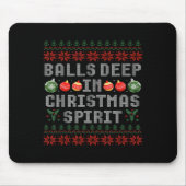 Deep In The Christmas Srit Matching Couples Ugly  Muismat (Voorkant)