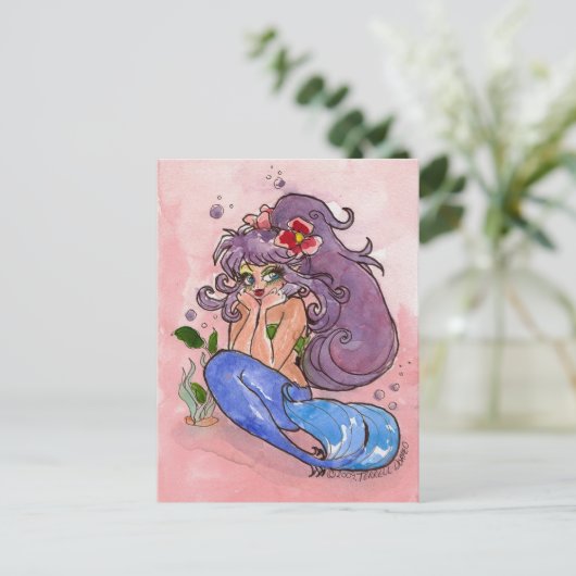 "DEEP" In Thought Postcard by Terrell Smith-Dorfeo Briefkaart (Staand voorkant)