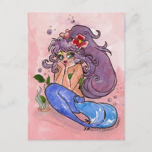 "DEEP" In Thought Postcard by Terrell Smith-Dorfeo Briefkaart (Voorkant)