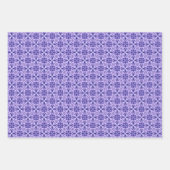 Deep Indigo, Purple & Violet Floral Moroccan Inpakpapier Vel (Voorkant 3)