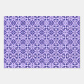 Deep Indigo, Purple & Violet Floral Moroccan Inpakpapier Vel (Voorkant)