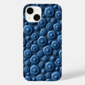 Deep Indigo Spiral iPhone Case Modern Design (Achterkant)