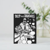 Deep Into Darkness  strips Grim Reaper kunst Briefkaart (Staand voorkant)