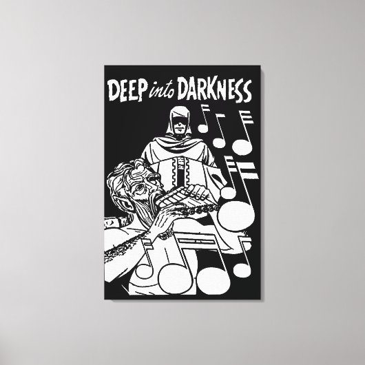 Deep Into Darkness  strips Grim Reaper kunst Canvas Afdruk (Voorkant)
