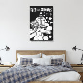 Deep Into Darkness  strips Grim Reaper kunst Canvas Afdruk (Insitu (Slaapkamer))