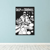 Deep Into Darkness  strips Grim Reaper kunst Canvas Afdruk (Insitu (Houten vloer))