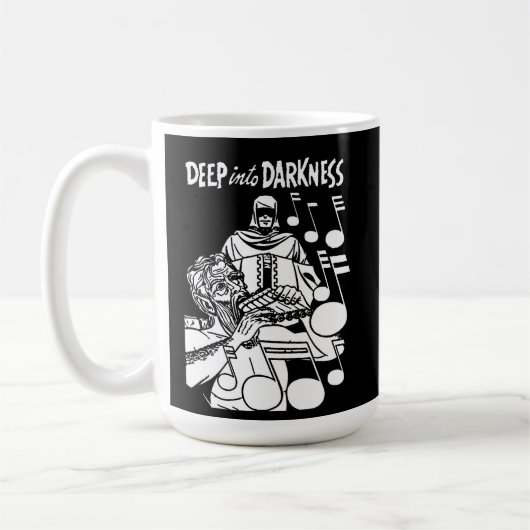 Deep Into Darkness  strips Grim Reaper kunst Koffiemok (Links)