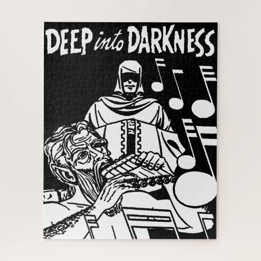 Deep Into Darkness  strips Grim Reaper kunst Legpuzzel (Verticaal)