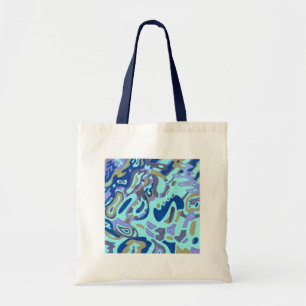 "Deep is de Oceaan" Origineel Abstract Tote Bag