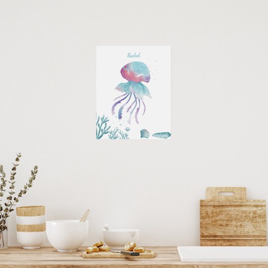 Deep Jellyfish Love  Poster (Keuken)