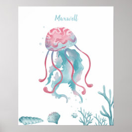 Deep Jellyfish Love Poster