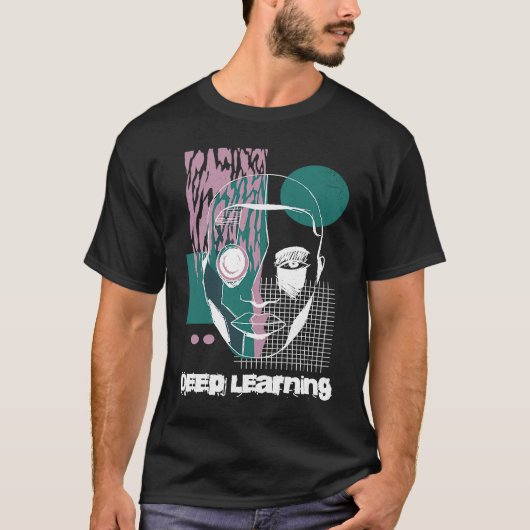 Deep Learning Data Science Machine Learning AI Sin T-shirt (Voorkant)