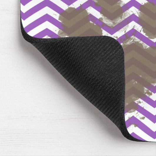 Deep Lila Chevron Muismat (Hoek)