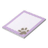 Deep Lila Chevron Notitieblok (Linkerzijde)
