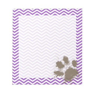 Deep Lila Chevron Notitieblok