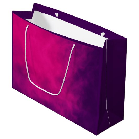 Deep Magenta Paarse Gift Bag –  Groot Cadeauzakje (Voorkant Gekanteld)