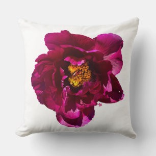 Deep Magenta Peony Sierkussen