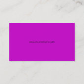 Deep magenta professioneel elegant modern visitekaartje (Achterkant)