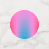 Deep Magenta Roze naar Rood & Blauw Ombre Party Confetti (Kleine voorkant)