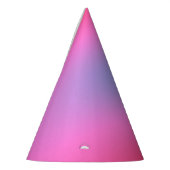 Deep Magenta Roze naar Rood & Blauw Ombre Party Feesthoedjes (Links)