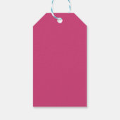 Deep Magenta - Roze Verjaardagscadeau Labels Cadeaulabel (Achterkant)