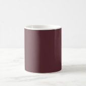Deep Maroon Solid Color Koffiemok (Center)
