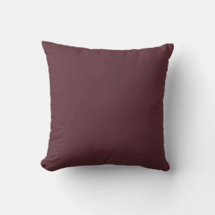 Deep Maroon Solid Color Kussen