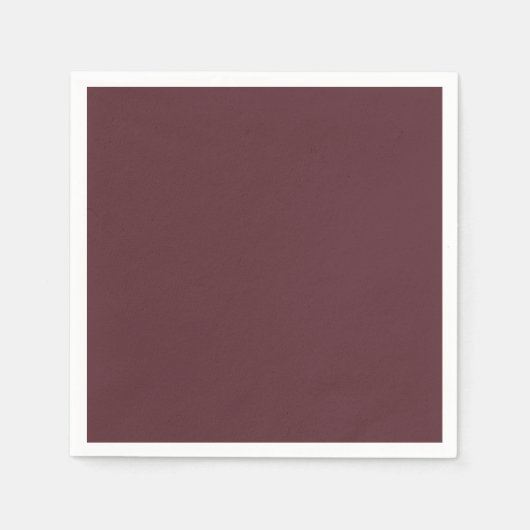 Deep Maroon Solid Color Servet (Voorkant)