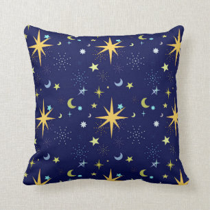 Deep Midnight Blue Night Sky Pillow Kussen