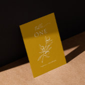 Deep Mustard Yellow Olive Wedding | Elegante Herfs Kaart