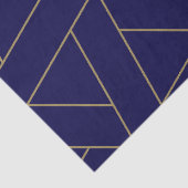 Deep Navy blauw en goud Tissuepapier (Detail)